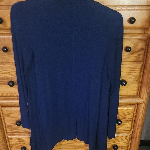 Liz Claiborne Navy Open Cardigan - Picture 4 of 6